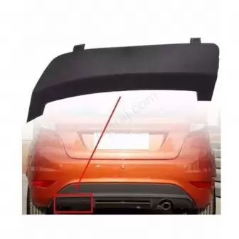 Ford Fiesta 2009-2017 Arka Tampon Çeki Demir Kapak resim 1
