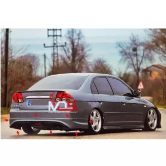 Honda Civic Vtec2 Custom Arka Tampon Eki resim4