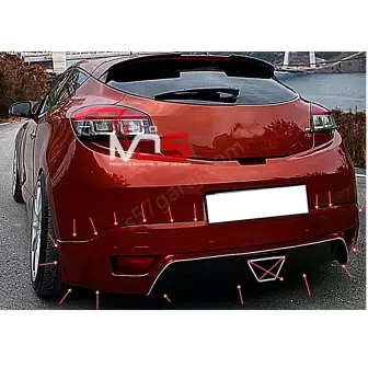 Renault Megane 3 Rs Arka Tampon Eki resim1