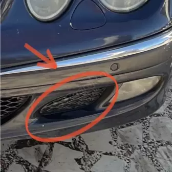 Mercedes W211 Sis Farı Izgarası resim1