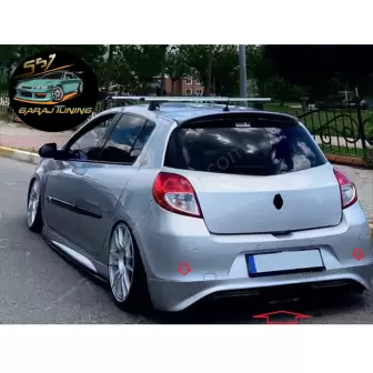 Renault Clio 3 Makyajlı Custom Arka Tampon Eki resim1
