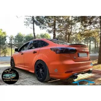 Ford Focus 3 Difüzörlü Arka Tampon Eki resim2