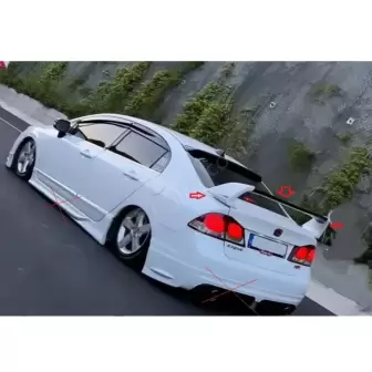 Honda Civic Fd6 Yüksek Spoyler resim3