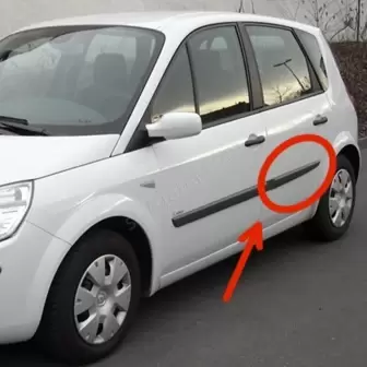 Renault Scenic 3 2003-2009 Arka Kapı Çıta Kapağı resim 1