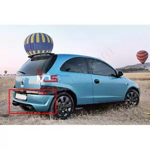 Opel Corsa C İmsher Arka Tampon Eki resim1