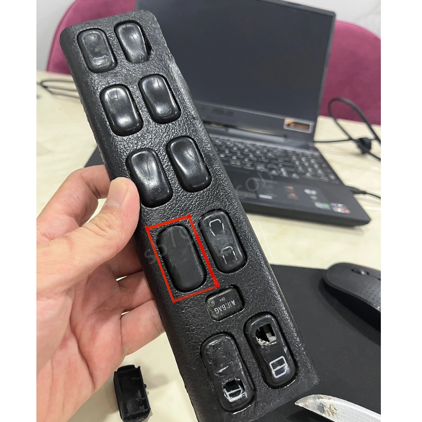 Mercedes Vaneo W414 Cam Açma Düğmeleri
