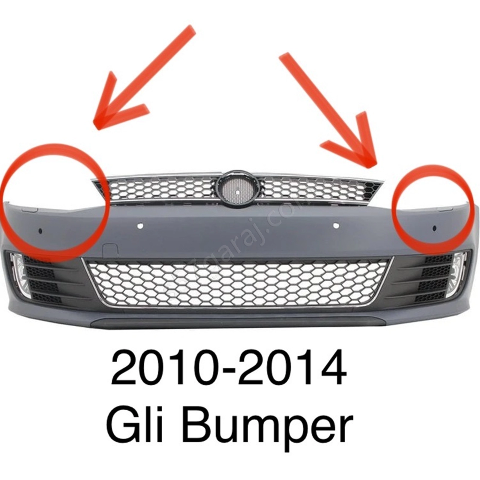 Volkswagen Jetta 2011-2014 Gli Tampon Far Yıkama