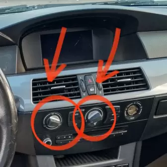 Bmw E60 Kalorifer Düğmeleri resim1