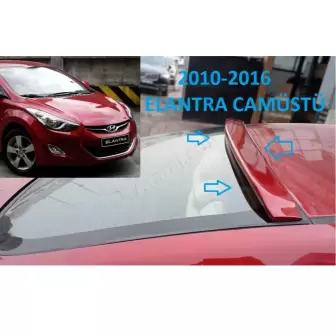 Hyundai Elantra 2010-2016 Cam Üstü Spoyler resim2