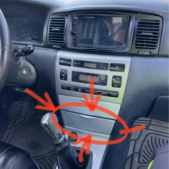 Toyota Corolla 2002-2007 Alt Saklama Kapağı resim1