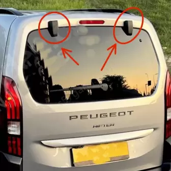 Peugeot Rifter Arka Bagaj Menteşe Kapağı resim 1