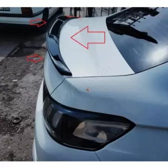 Citroen C-Elysee Makyajlı Kasa Yarasa Spoyler resim1