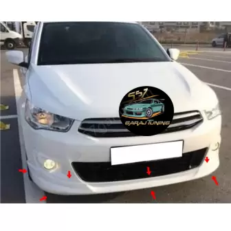 Citroen C-Elysee Makyajsız Kasa Ön Tampon Eki resim2