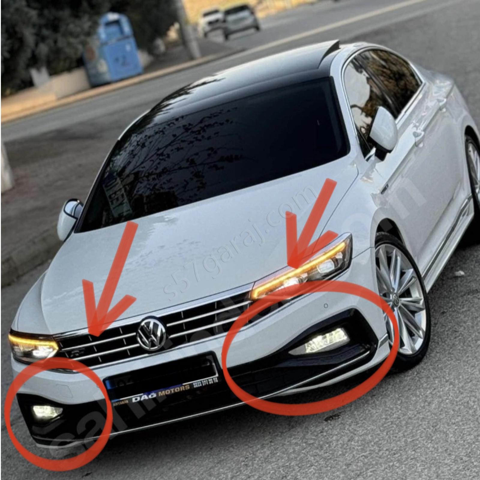 Volkswagen Passat B8.5 R Line Sis Farı Çerçevesi