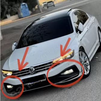 Volkswagen Passat B8.5 R Line Sis Farı Çerçevesi resim1