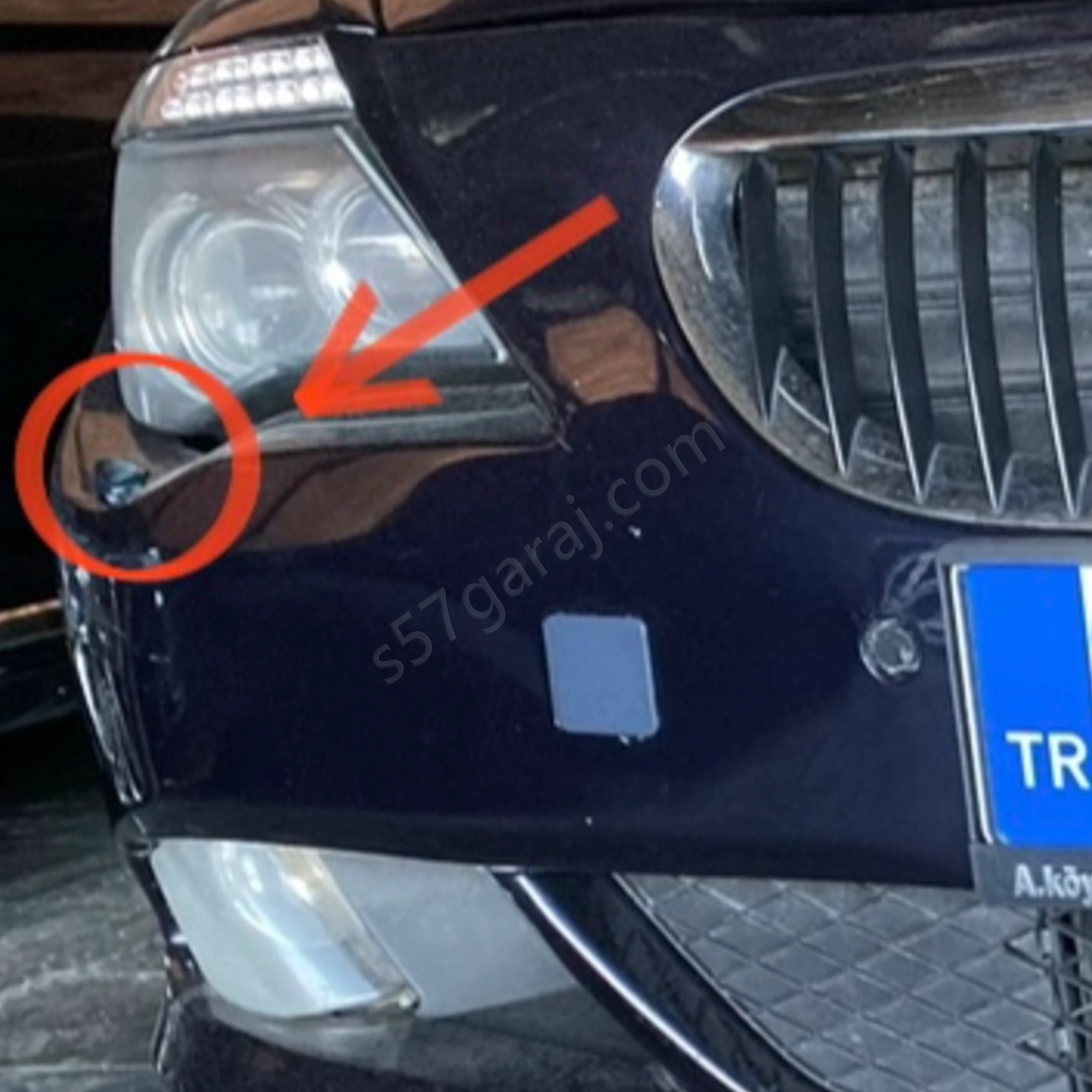 Bmw E63 E64 Far Yıkama Kapakları