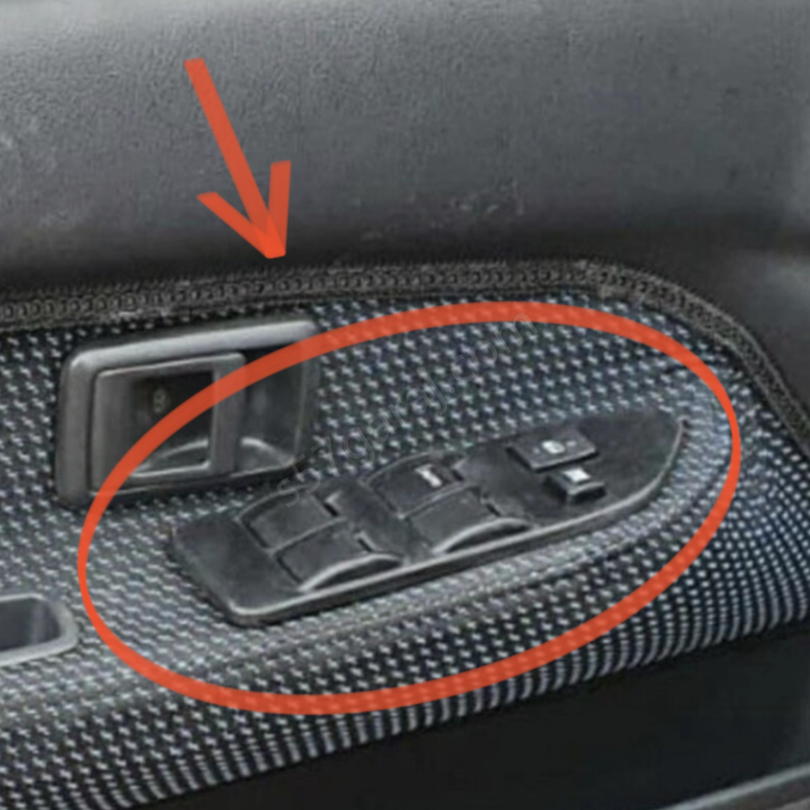 Toyota Corolla 1988-1992 Cam Açma Düğme Sol Çerçev