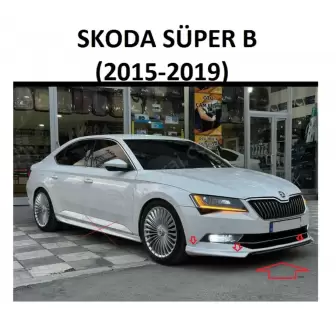 Skoda Super B 2016-2019 Ön Tampon Eki resim1