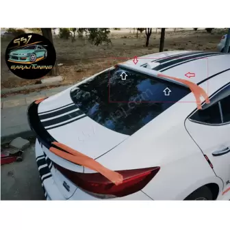 Hyundai Elantra 2016-2018 Cam Üstü Spoyler resim1