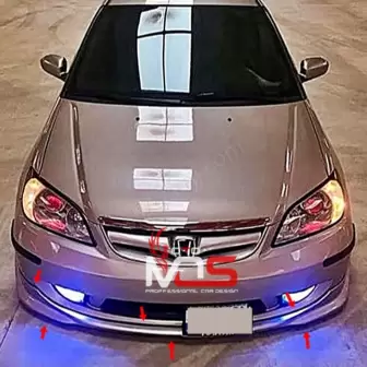 Honda Civic Vtec2 Makyajlı Ön Tampon Eki resim3