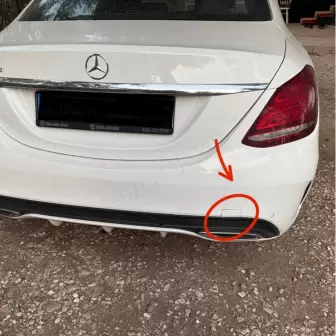 Mercedes W205 C180 C200 C260 C63 Arka Çeki Kapağı resim 1
