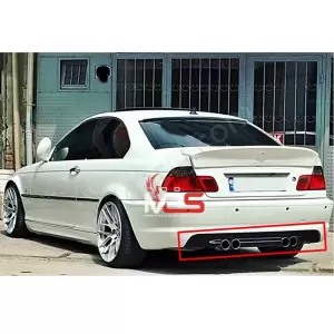 Bmw E46 M Tampon Difüzör Çift Çıkış resim4