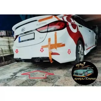Hyundai Elantra 2010-2013 Arka Tampon Eki resim1