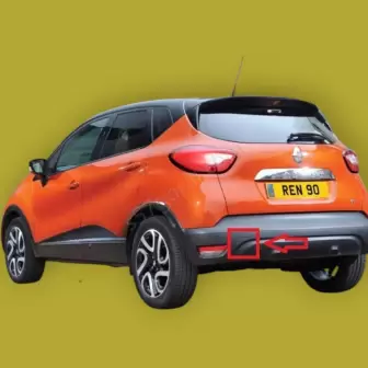 Renault Captur 2013-2017 Arka Tampon Kapak resim2