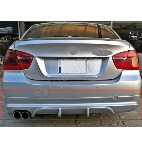 bmw e90 makyajsız arka tampon eki tek çıkış