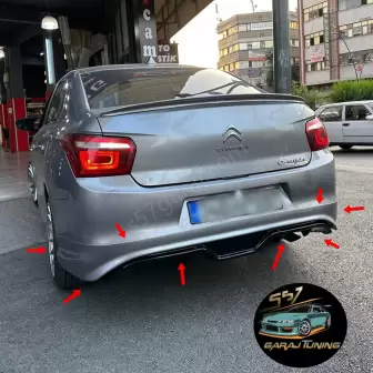 Citroen C-Elysee Arka Tampon Eki 2013-2022 resim2