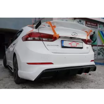 Hyundai Elantra 2016-2018 Gtx Bagaj Üstü Spoyler resim3