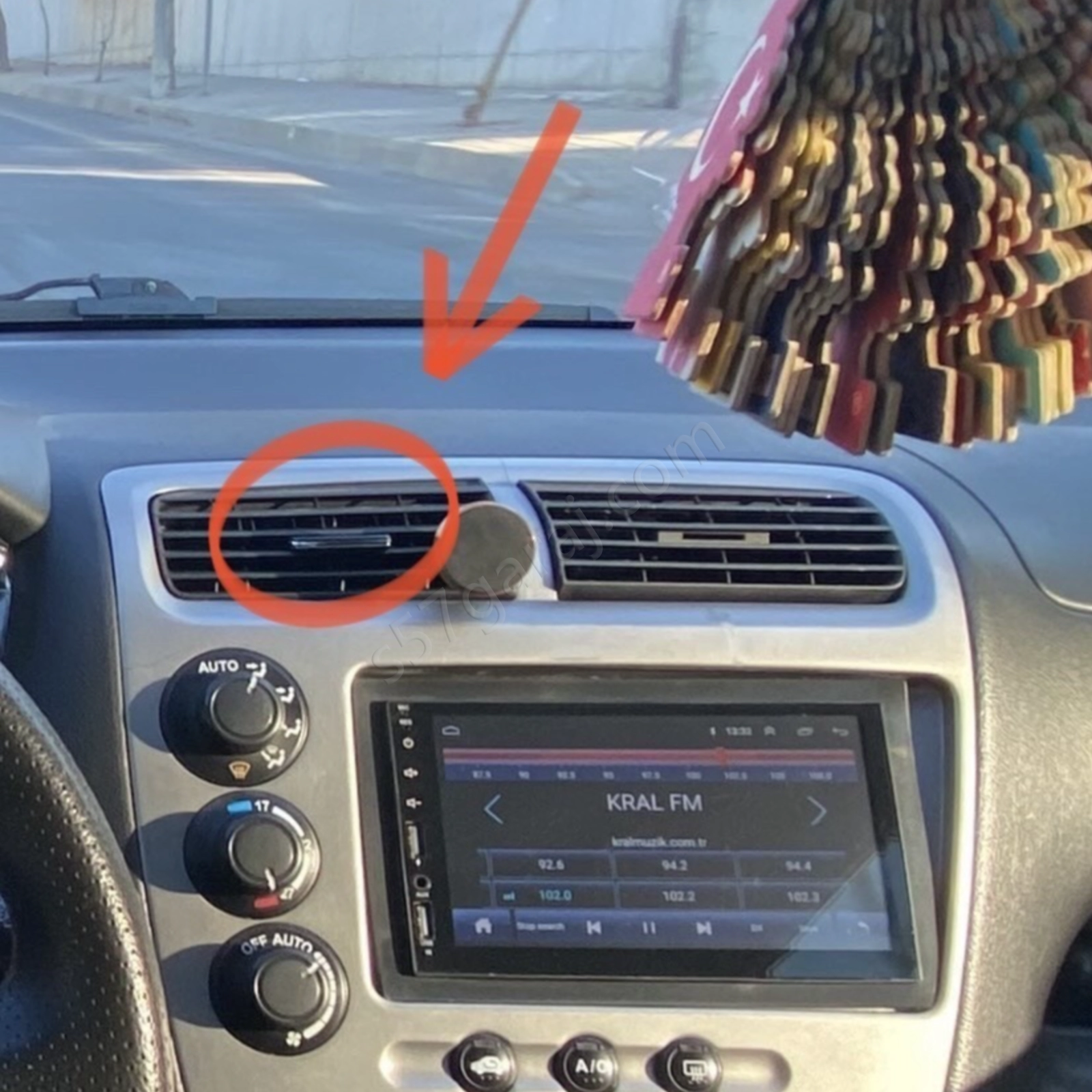 Honda Civic Cabrio Orta Havalandırma Ayar Tuşu
