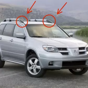 Mitsubishi Outlander Ön Tavan Çıtası Kapağı resim 1