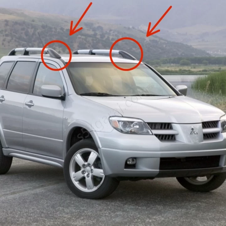 Mitsubishi Outlander Ön Tavan Çıtası Kapağı