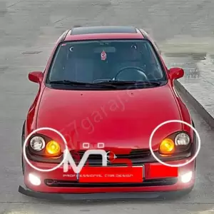 Opel Corsa B Morette Far Çerçevesiz resim1