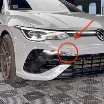 Volkswagen Golf 8 R Tampon Çeki Demir Kapağı resim 1