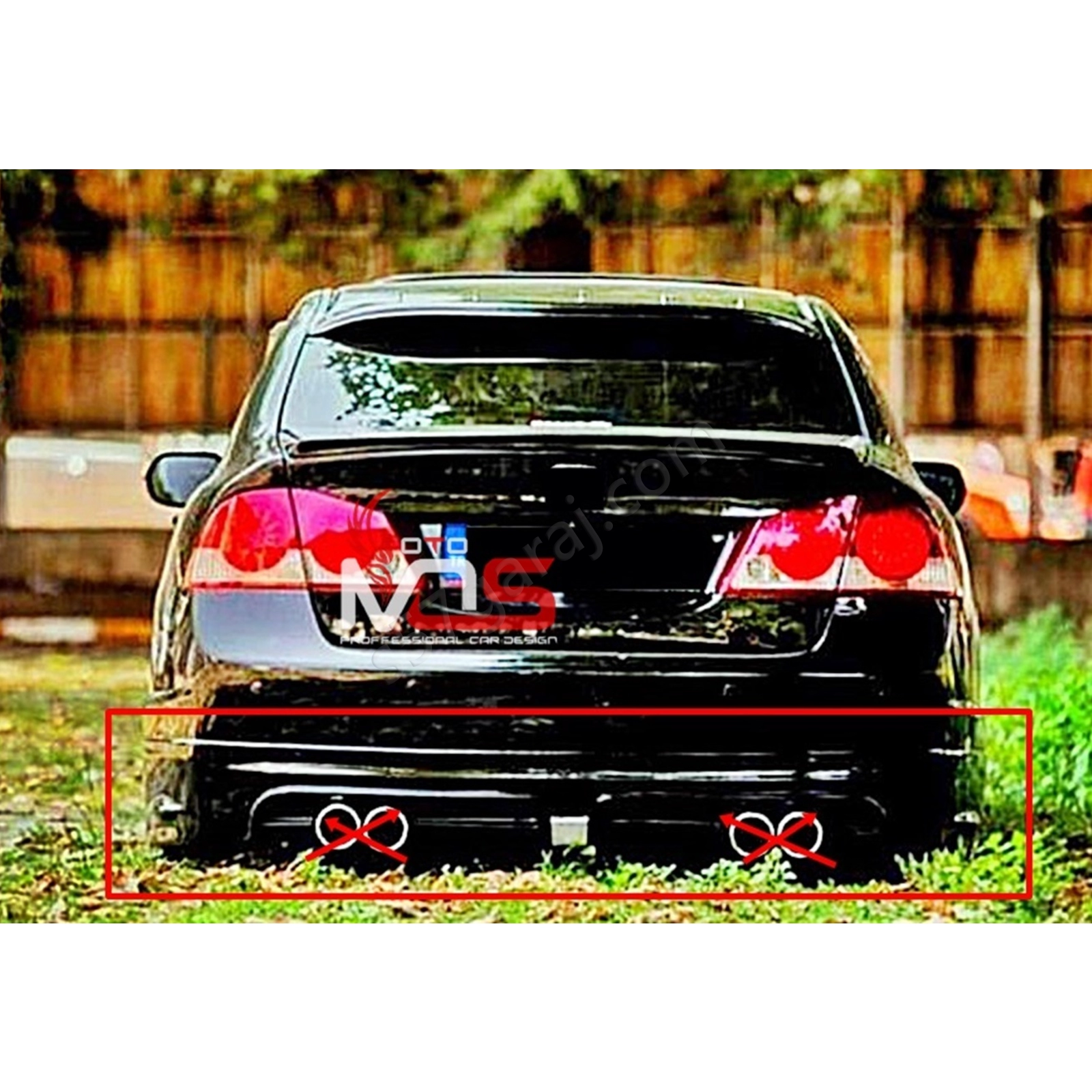 Honda Civic Fd6 Rr Arka Tampon Eki