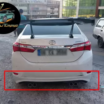 Toyota Corolla 2013-2018 Arka Tampon Eki resim4