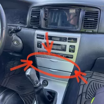 Toyota Corolla 2002-2007 Üst Saklama Kapağı resim1