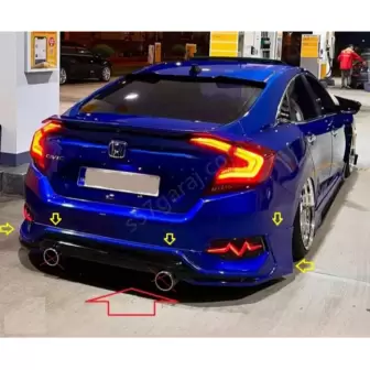 Honda Civic Fc5 Arka Tampon Eki resim2
