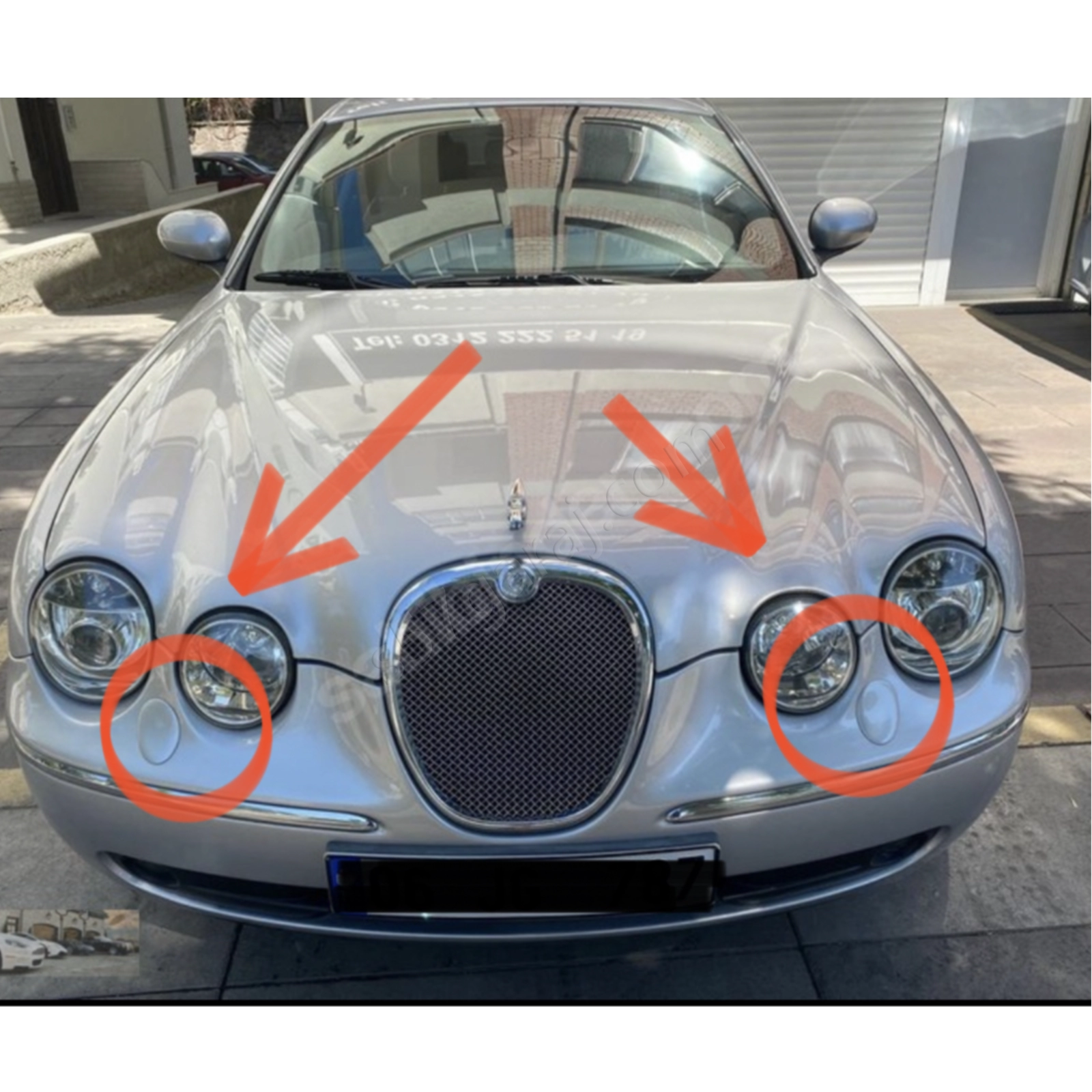 Jaguar S-Type Far Yıkama Kapakları