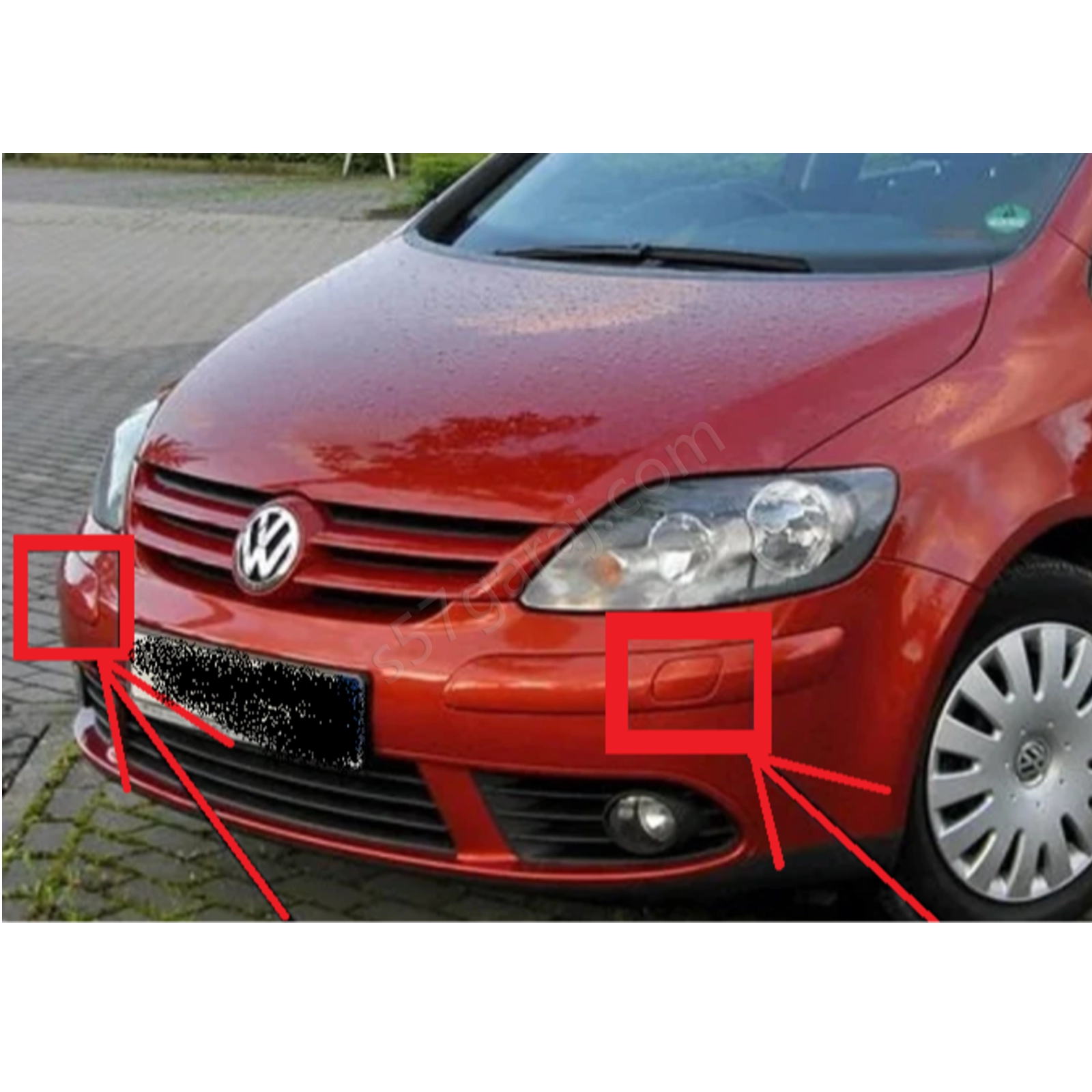 Volkswagen Golf Plus Far Yıkama Kapakları