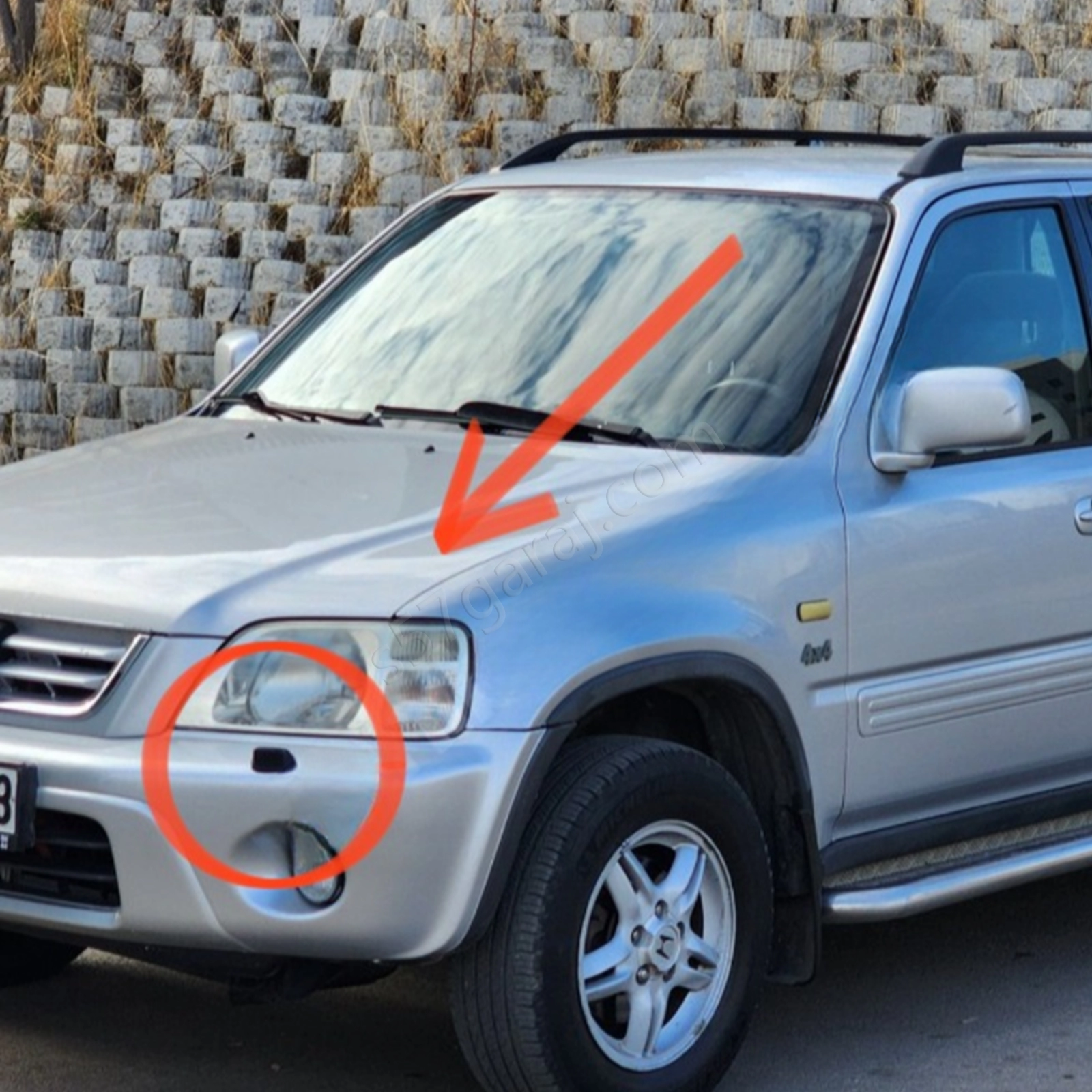 Honda Crv 1998-2002 Far Yıkama Kapakları
