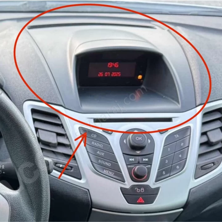 Ford Fiesta 2009-2017 Bilgi Ekranı Çerçevesi