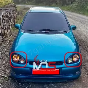 Opel Corsa B Morette Far Çerçevesiz resim3