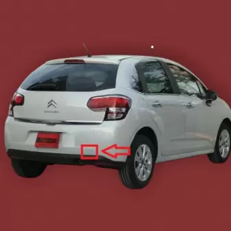 Citroen C3 Arka Tampon Kapak resim2