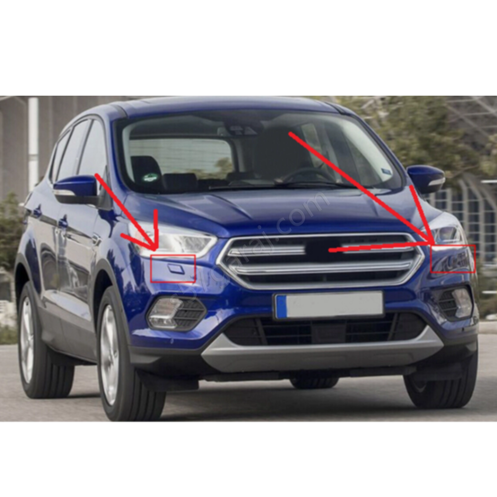 Ford Kuga 2016-2020 Far Yıkama Kapakları