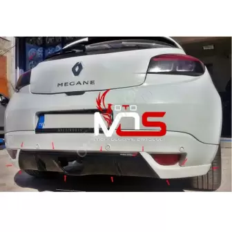Renault Megane 3 Rs Görünümlü Difüzör resim3