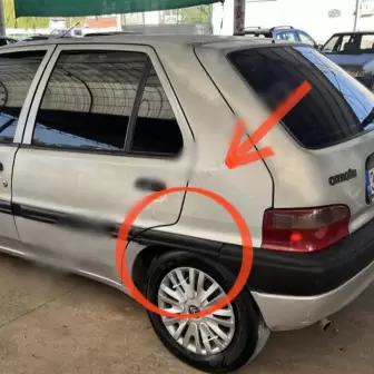 Citroen Saxo Arka Çamurluk Kaplaması resim 1