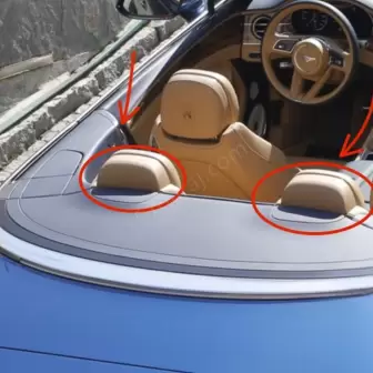 Bentley Continental Arka Koltuk Başlığı Plastik resim 1